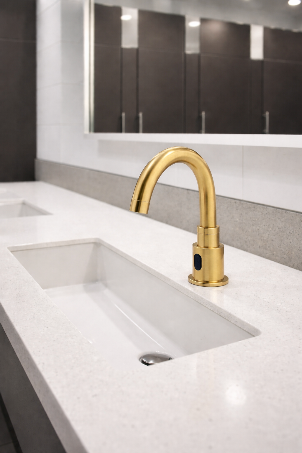 Fontana Brushed Gold Touchless Automatic Faucet